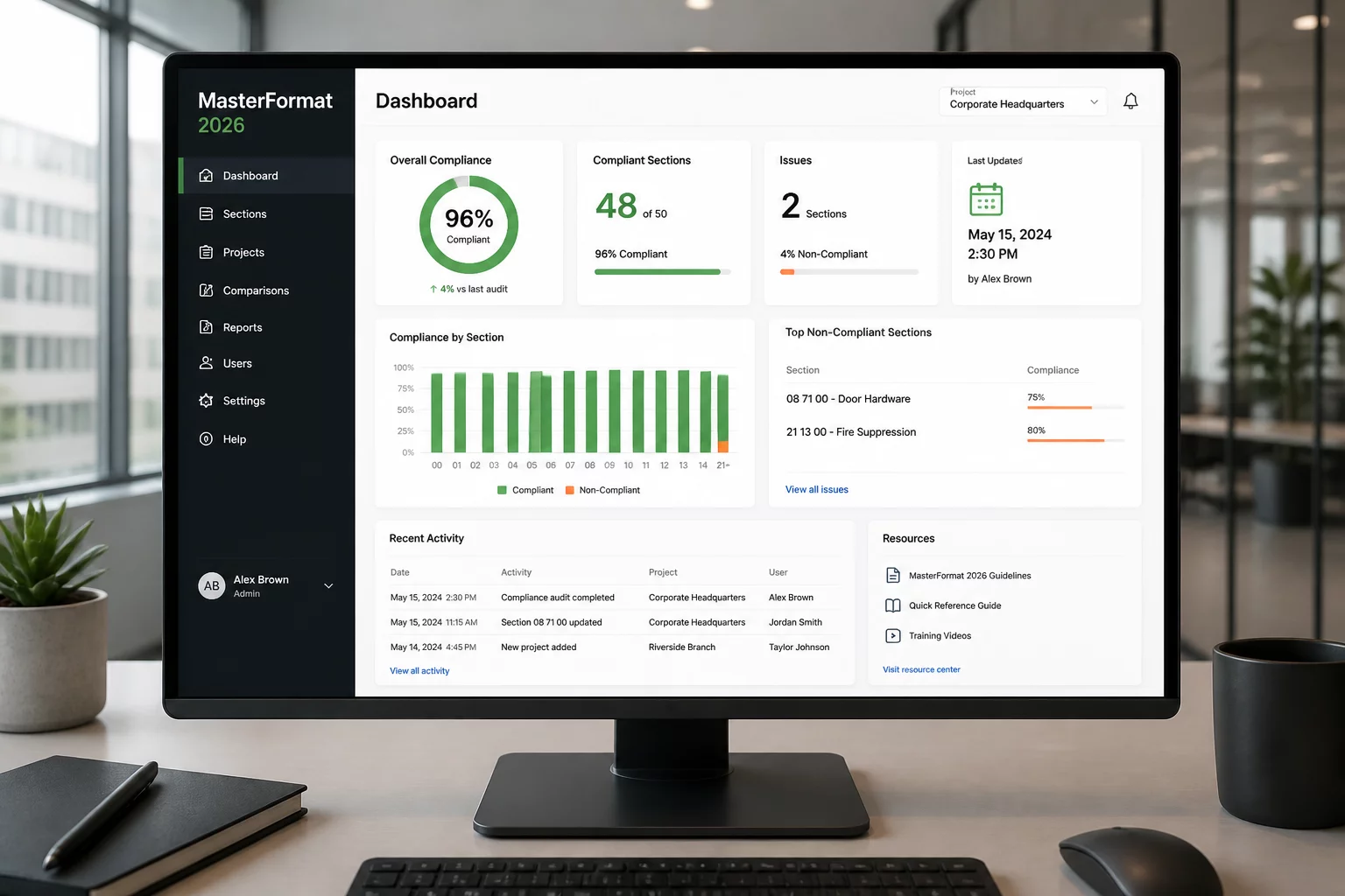 MasterFormat 2026 Compliance specification hierarchy