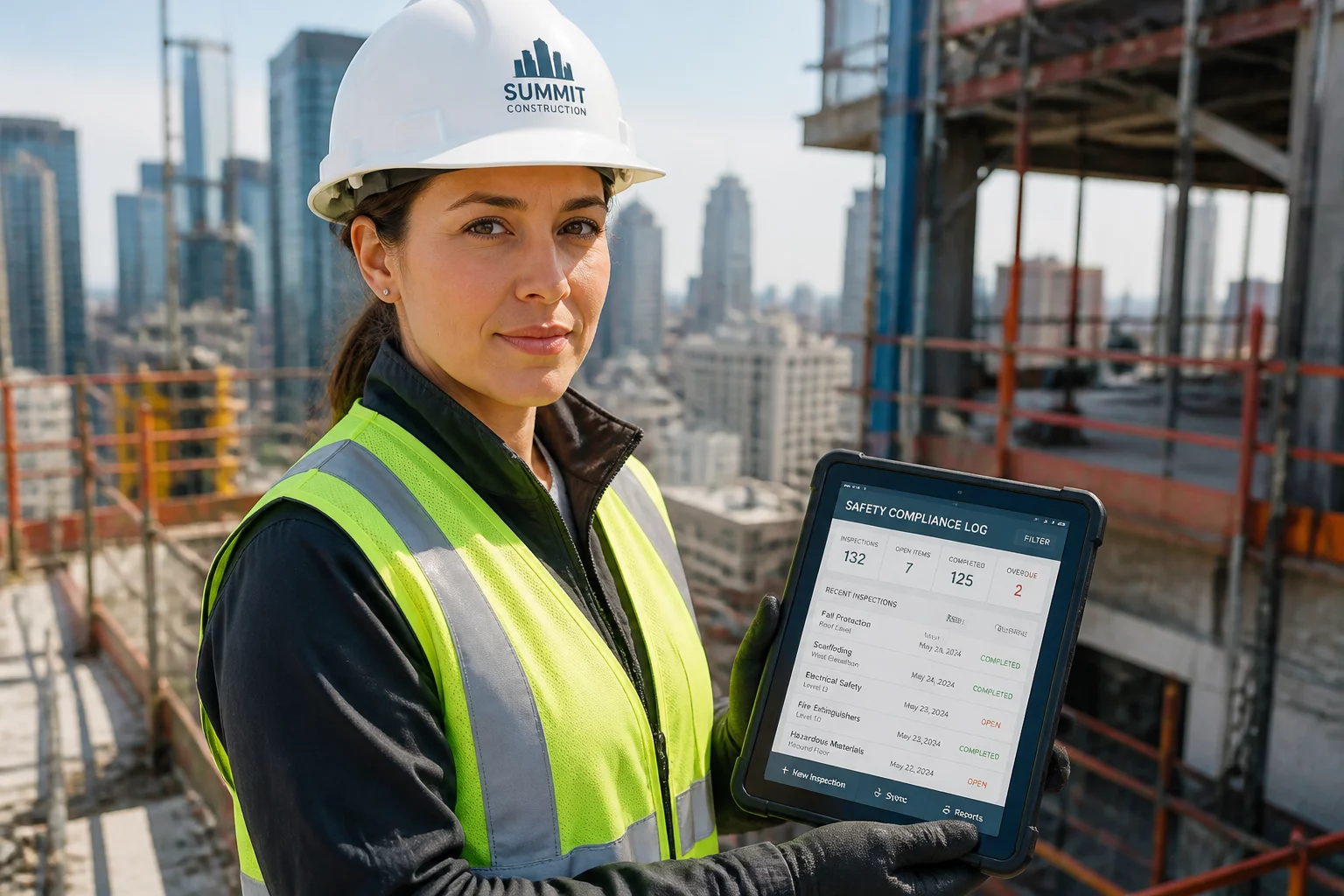The OSHA Digital Access Shift documentation on tablet